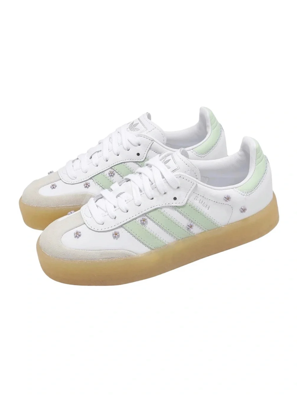 New adidas Sambae Platform Sneakers with Floral Details